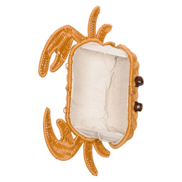 TOMMY BAHAMA Crab Clutch With Gold Chain Strap
